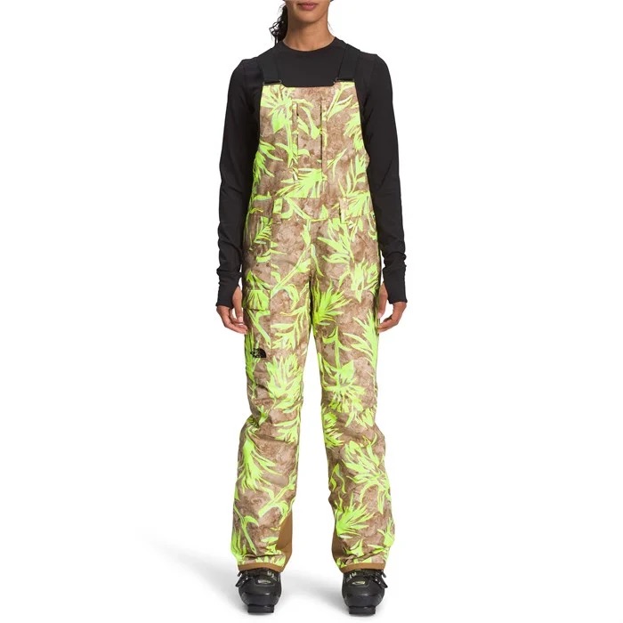 Nwt The North Face Freedom Insulated Bibs Neon Yellow Snow Pants Size Large